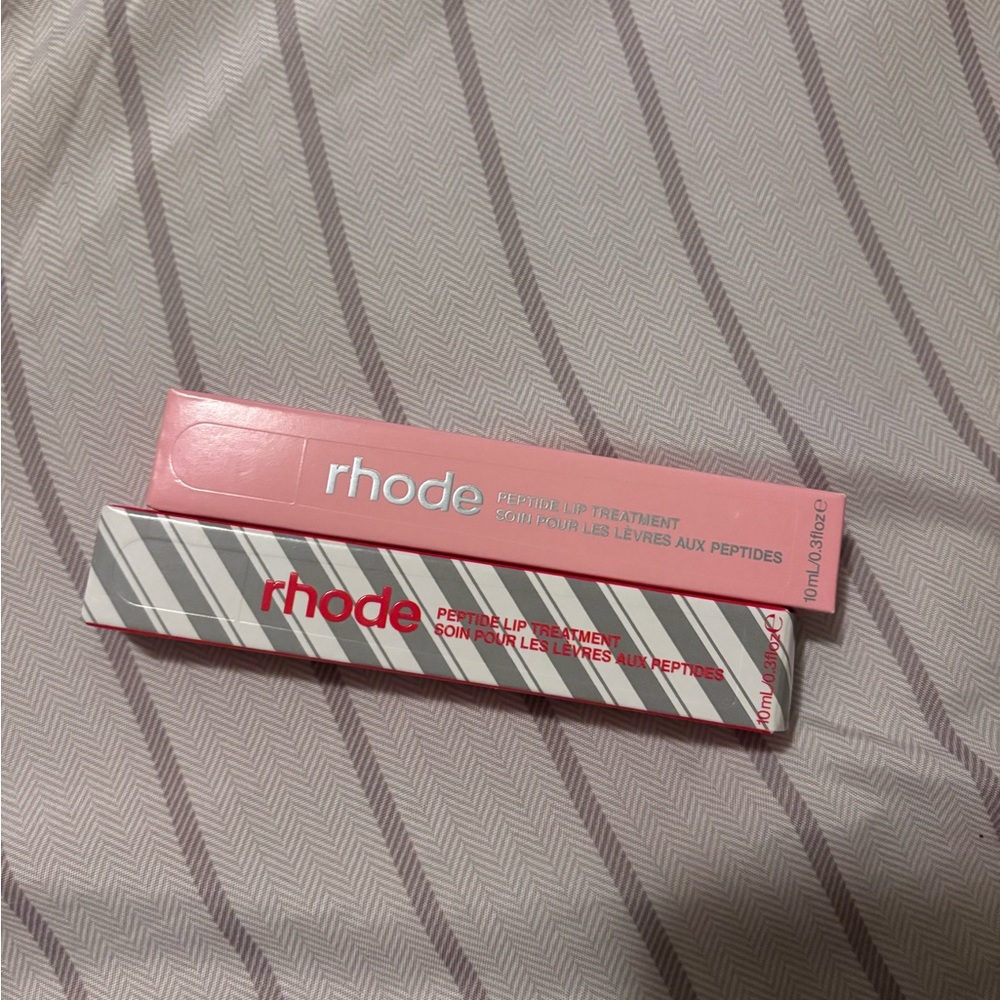 RHODE Peptide Lip Treatment - Pink & White Stripe Boxes